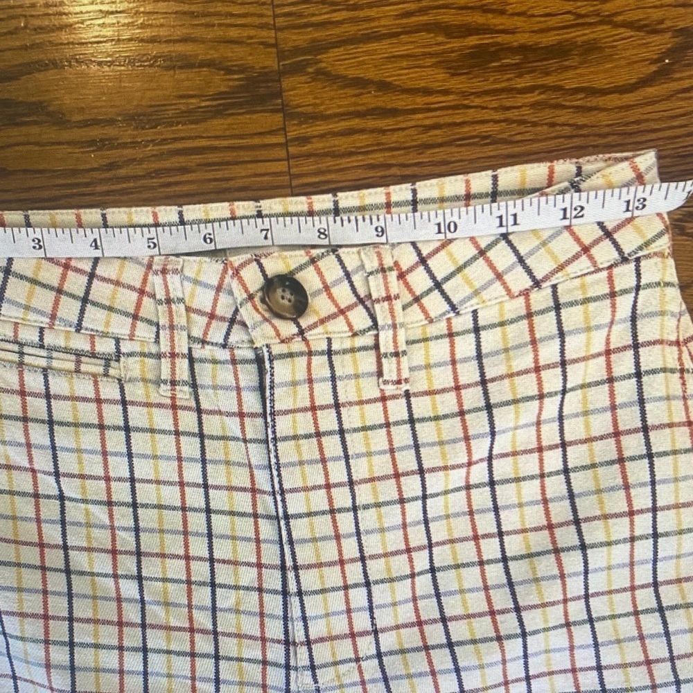Madewell Cream Plaid Wide-Leg Pants - Picture 7 of 9